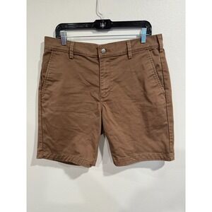 40 Grit By Duluth Trading Co. Chino Shorts Men Size 34 Brown Cotton Standard Fit